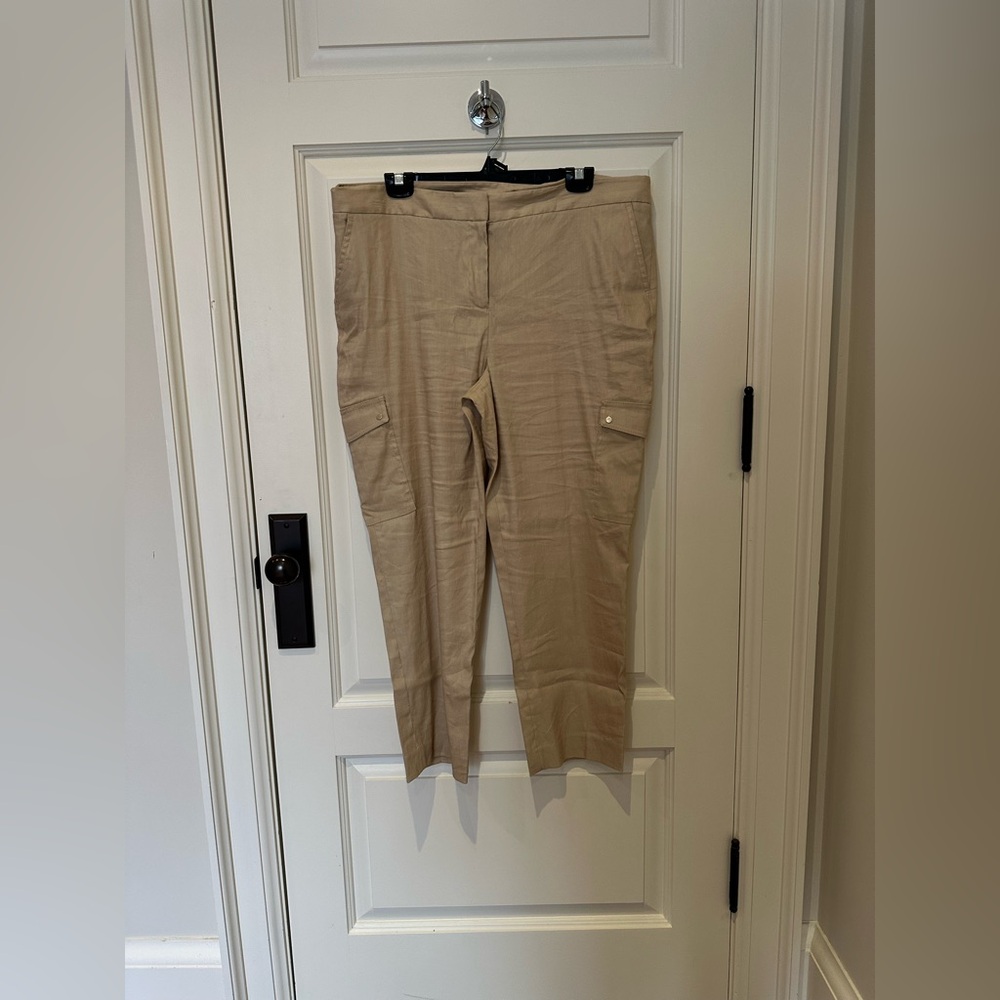 Anne Klein Linen Blend cargo pants US16🌸